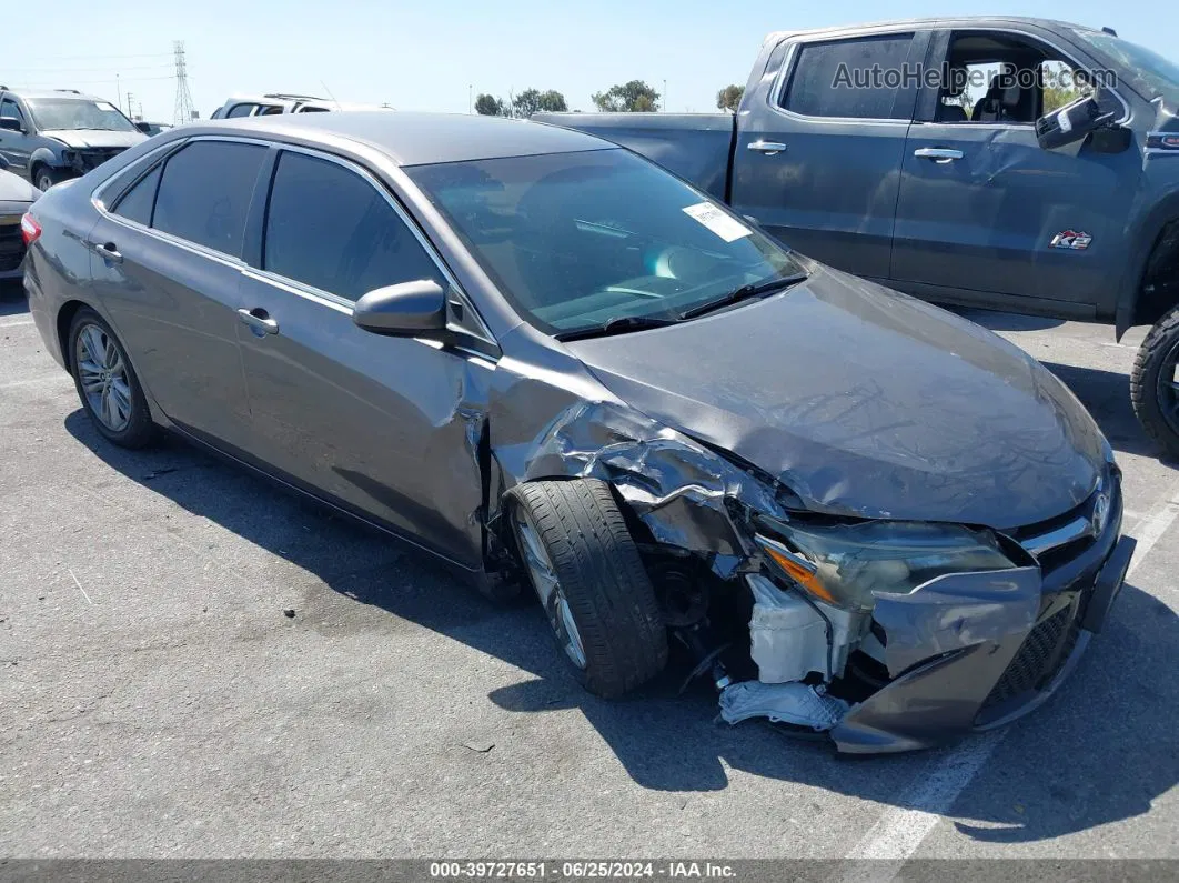 2016 Toyota Camry Se Серый vin: 4T1BF1FK7GU507773