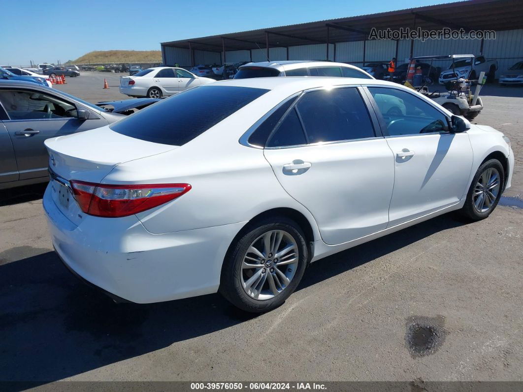 2016 Toyota Camry Se Белый vin: 4T1BF1FK7GU523066