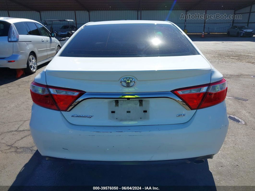 2016 Toyota Camry Se White vin: 4T1BF1FK7GU523066