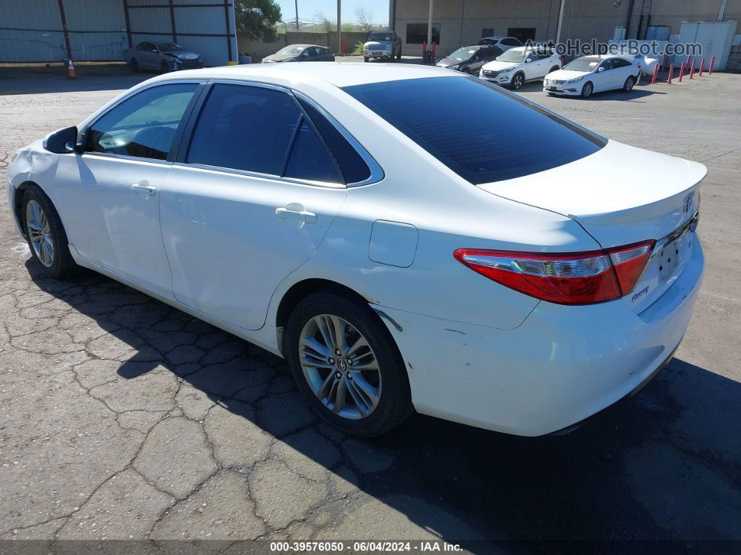 2016 Toyota Camry Se White vin: 4T1BF1FK7GU523066