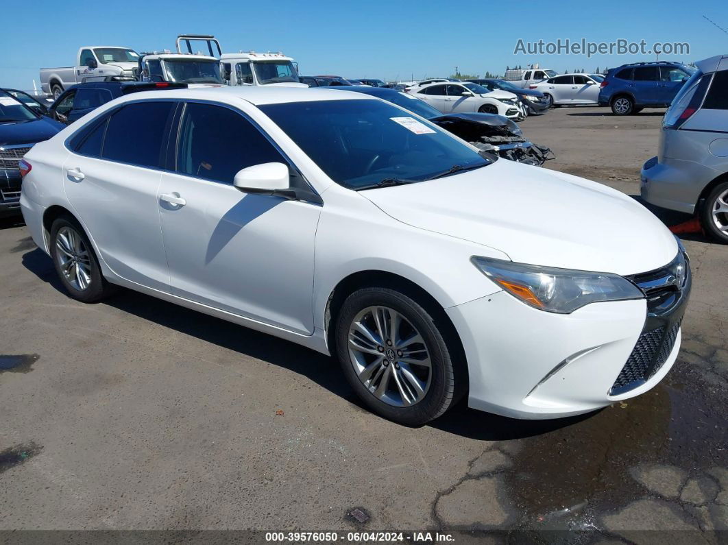 2016 Toyota Camry Se White vin: 4T1BF1FK7GU523066