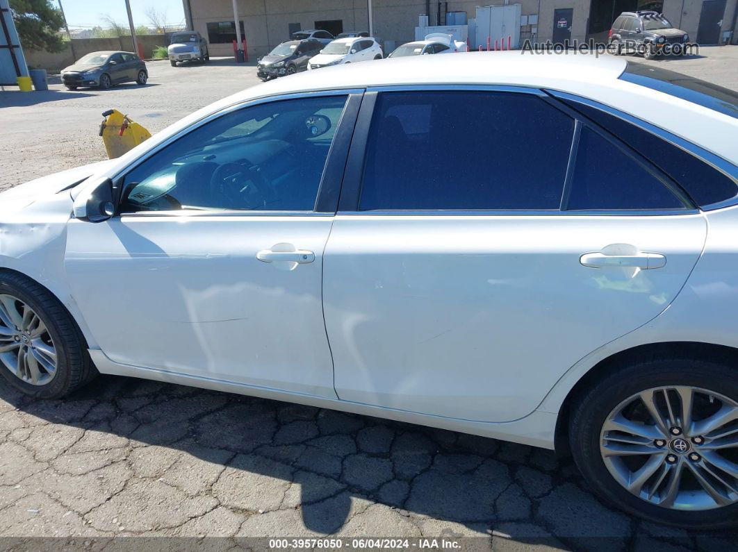 2016 Toyota Camry Se White vin: 4T1BF1FK7GU523066