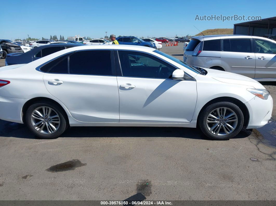 2016 Toyota Camry Se White vin: 4T1BF1FK7GU523066