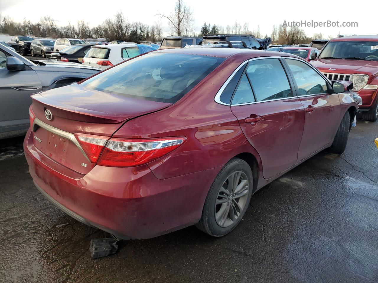 2016 Toyota Camry Le Red vin: 4T1BF1FK7GU529739