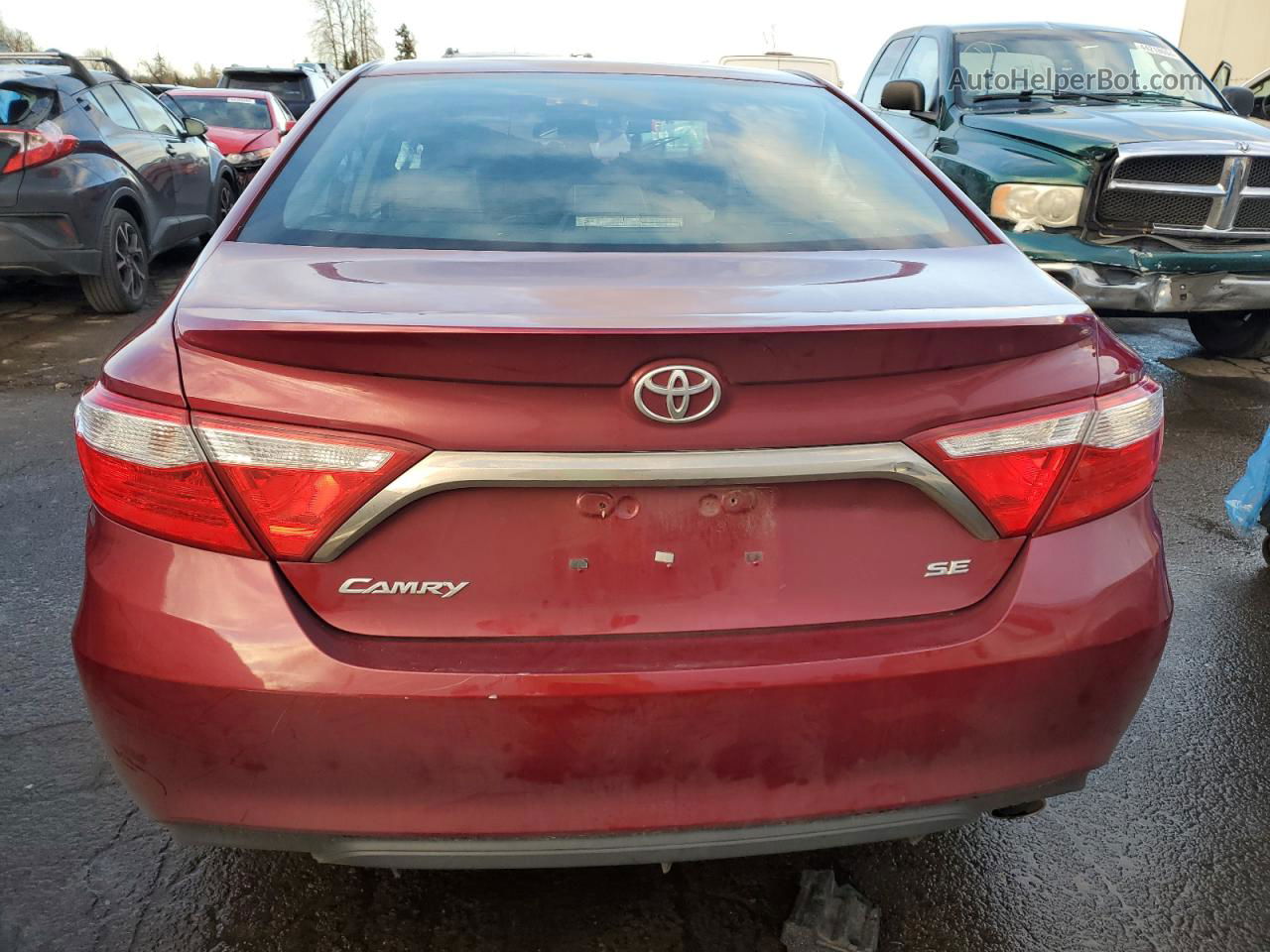 2016 Toyota Camry Le Red vin: 4T1BF1FK7GU529739