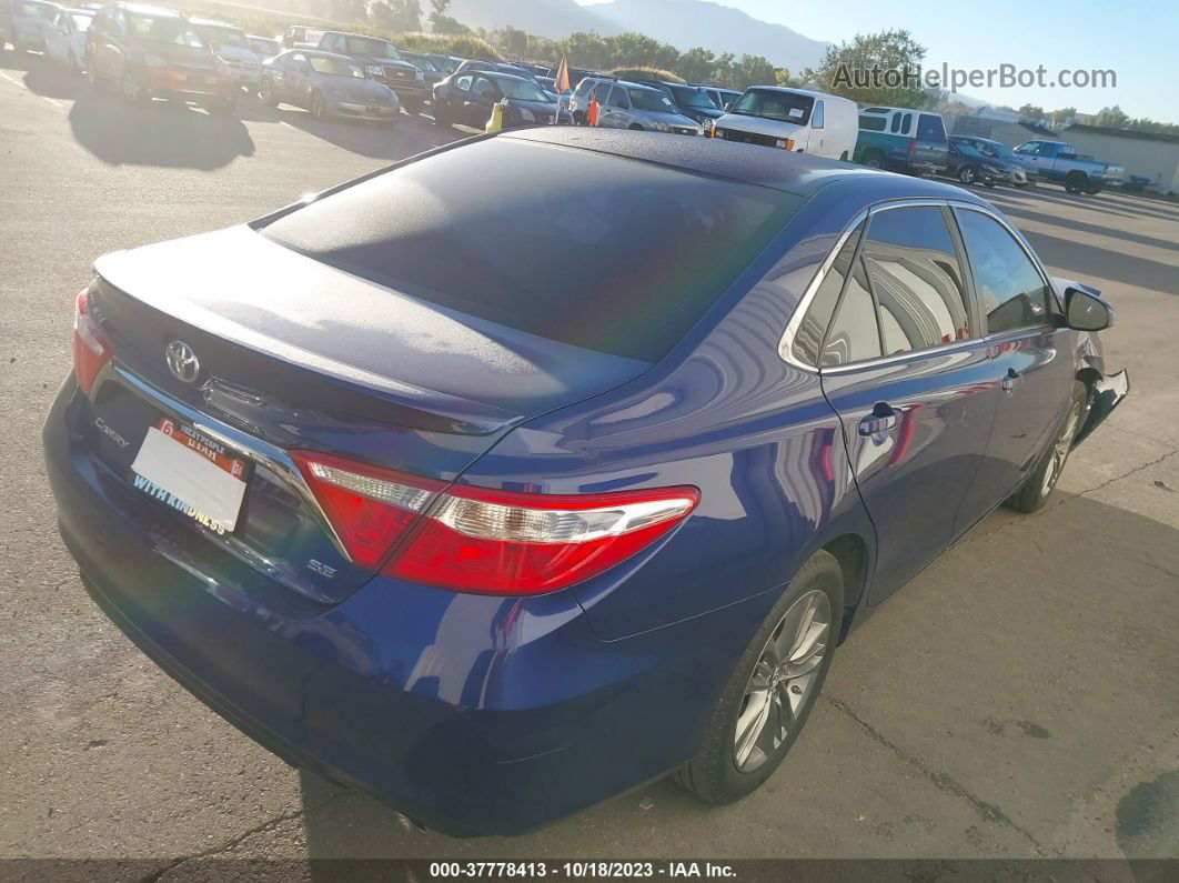 2016 Toyota Camry Xle/se/xse/le Синий vin: 4T1BF1FK7GU530471