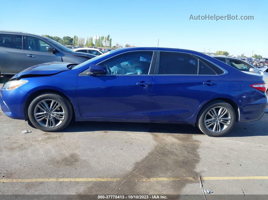 2016 Toyota Camry Xle/se/xse/le Blue vin: 4T1BF1FK7GU530471