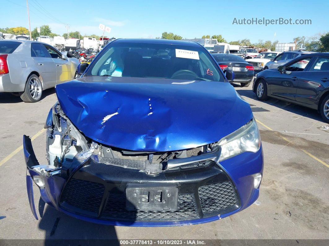 2016 Toyota Camry Xle/se/xse/le Blue vin: 4T1BF1FK7GU530471