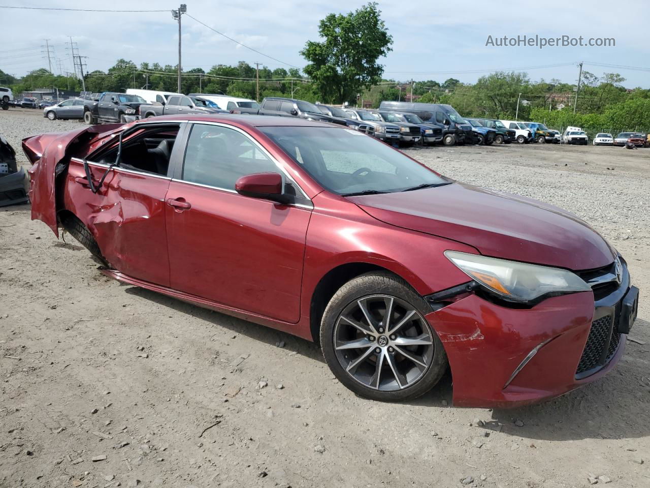 2016 Toyota Camry Le Red vin: 4T1BF1FK7GU537274