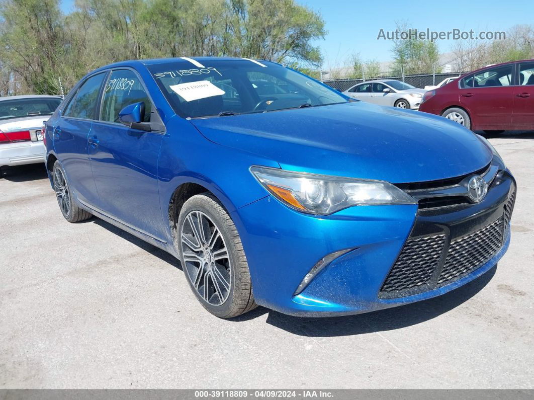 2016 Toyota Camry Se Blue vin: 4T1BF1FK7GU569769