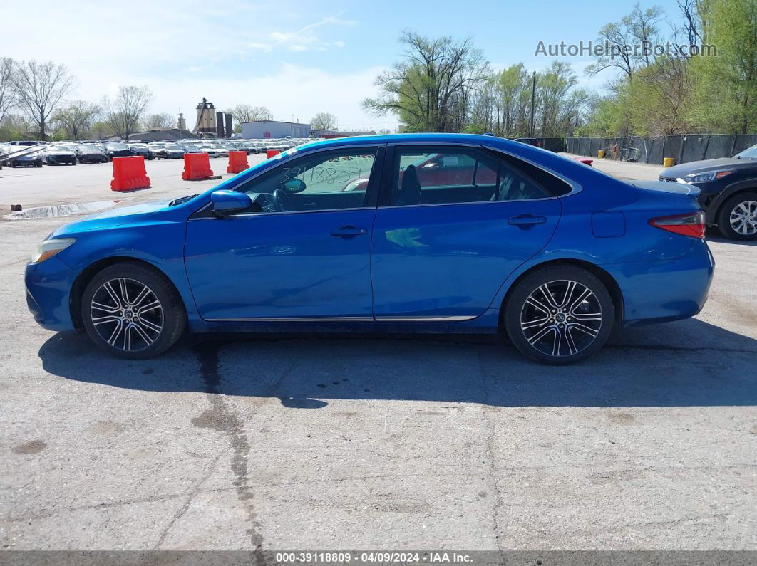 2016 Toyota Camry Se Blue vin: 4T1BF1FK7GU569769