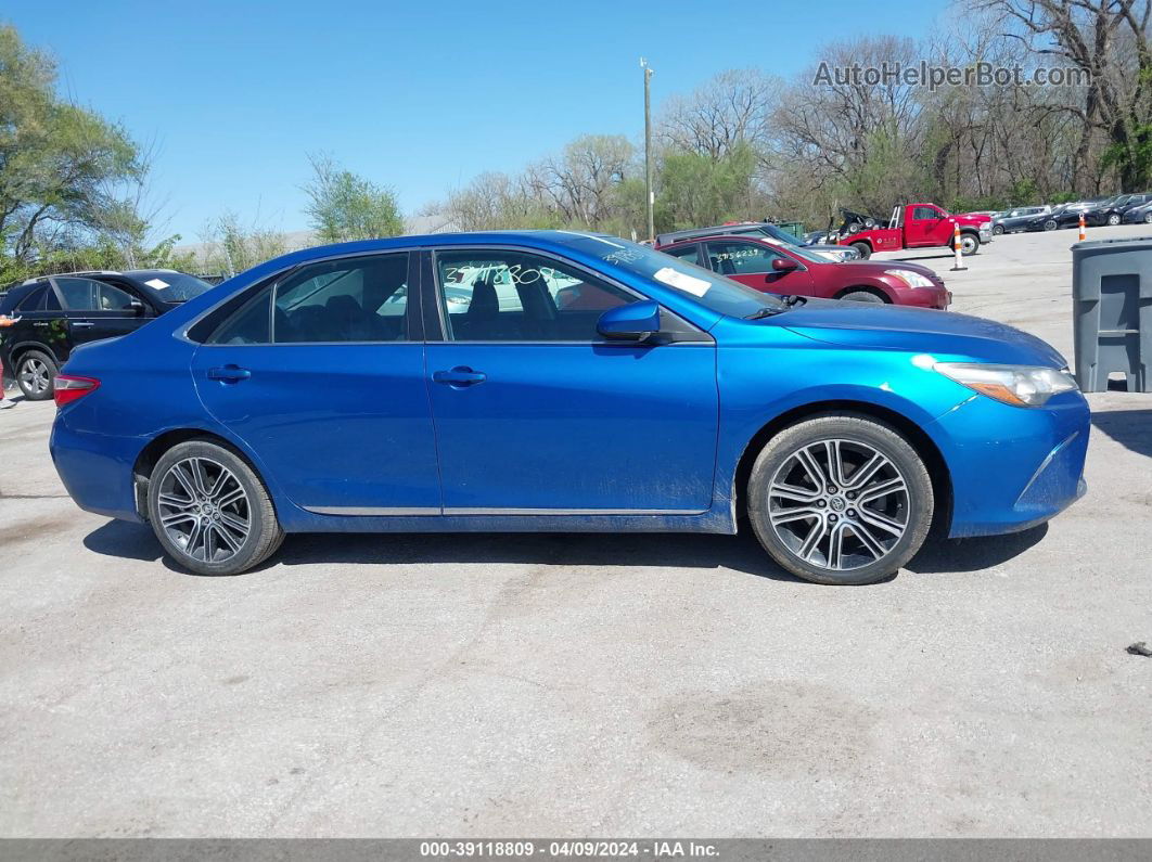 2016 Toyota Camry Se Синий vin: 4T1BF1FK7GU569769