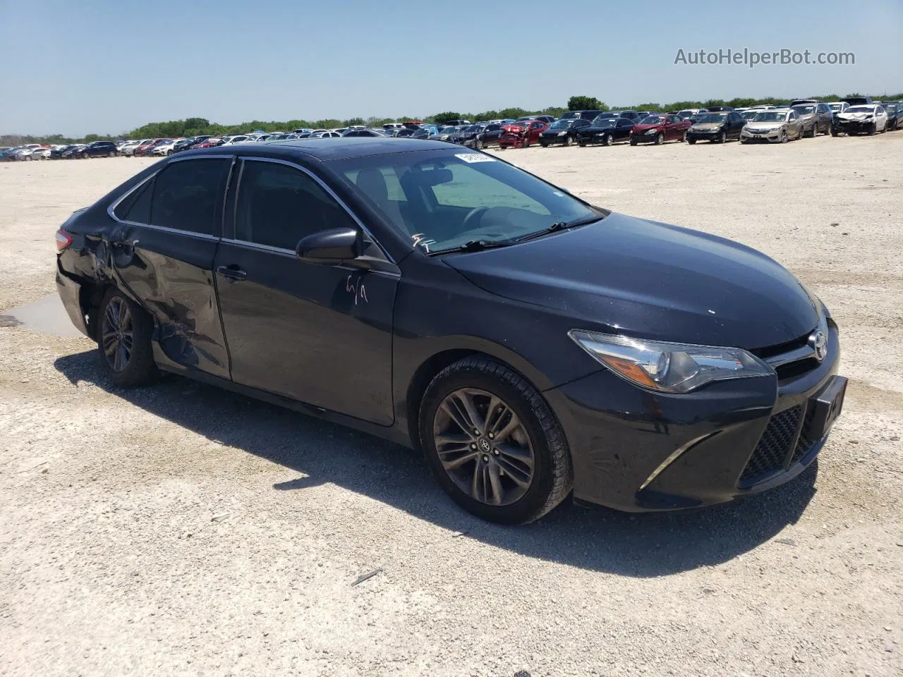 2017 Toyota Camry Le Черный vin: 4T1BF1FK7HU668464