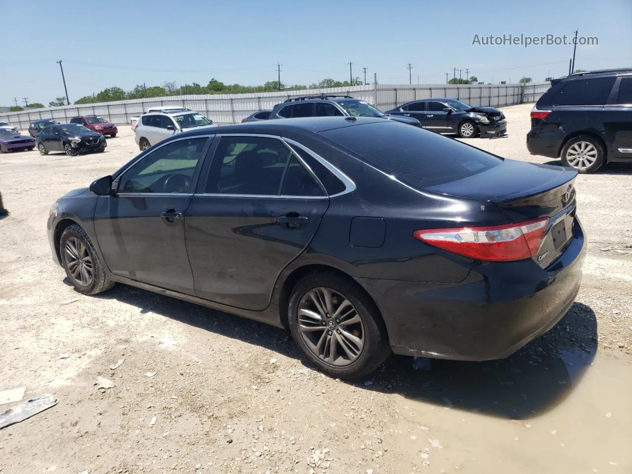 2017 Toyota Camry Le Черный vin: 4T1BF1FK7HU668464