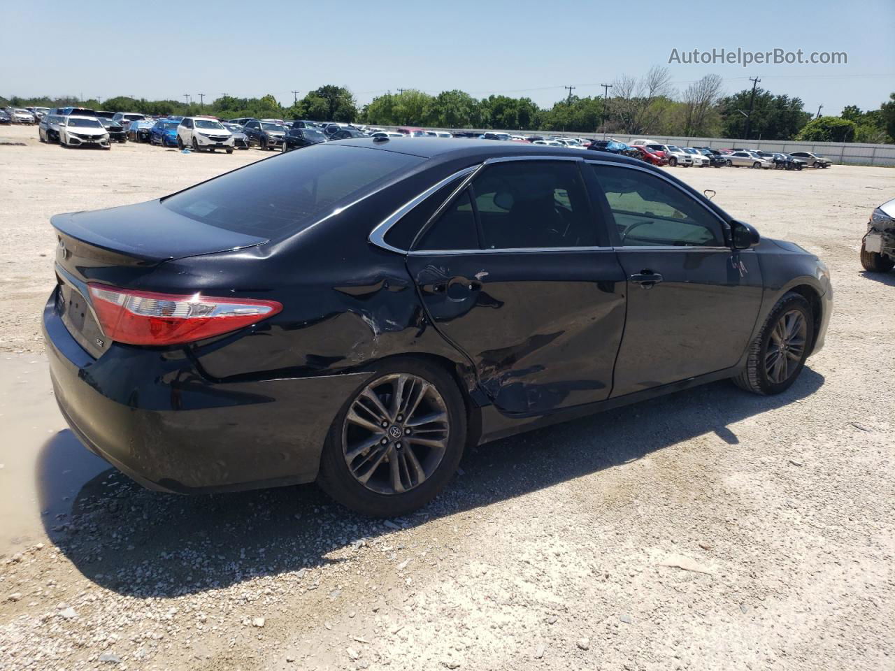 2017 Toyota Camry Le Черный vin: 4T1BF1FK7HU668464