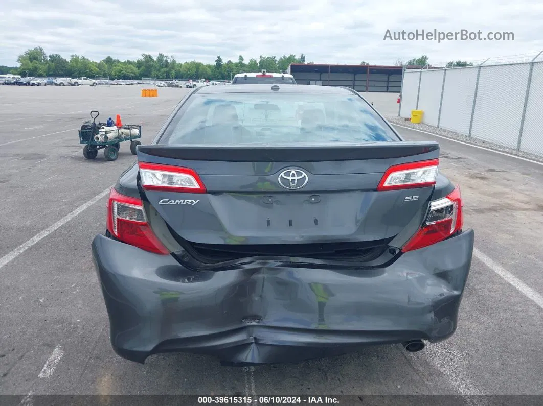 2012 Toyota Camry Se Gray vin: 4T1BF1FK8CU009804