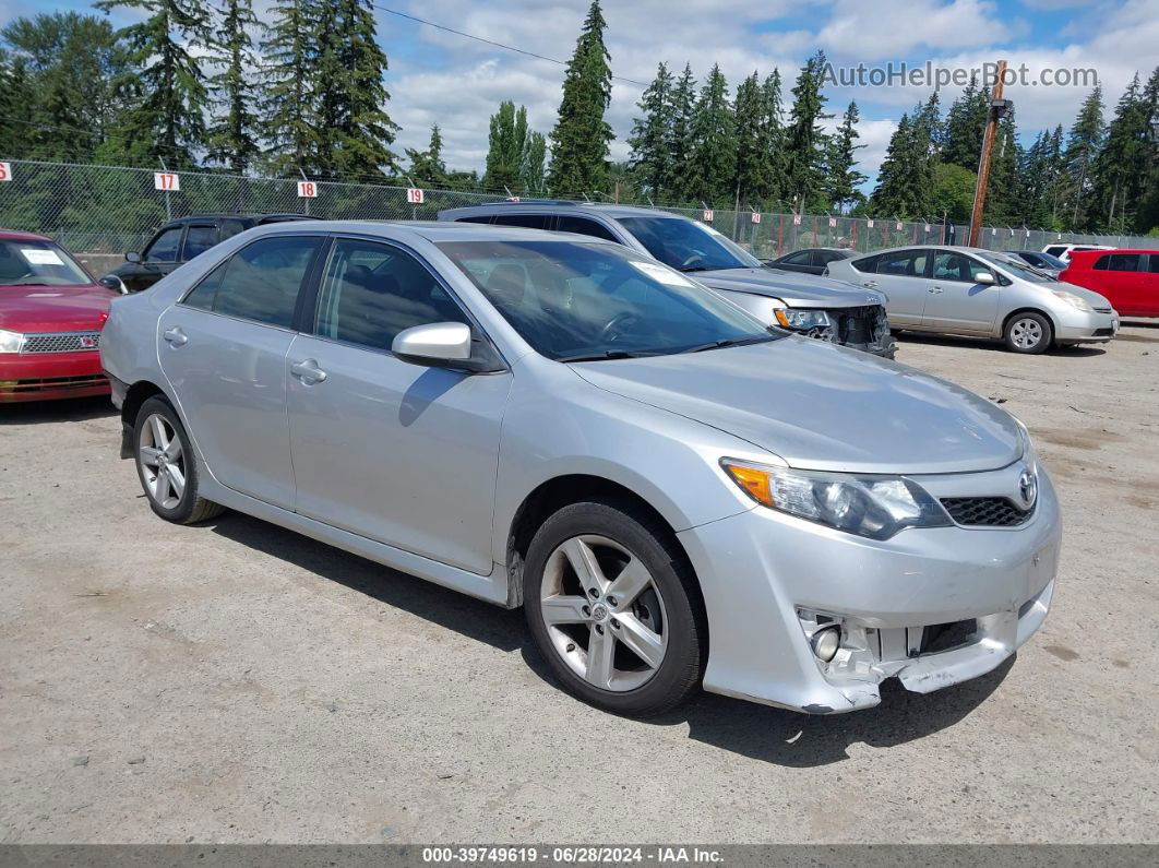 2012 Toyota Camry Se Silver vin: 4T1BF1FK8CU141204