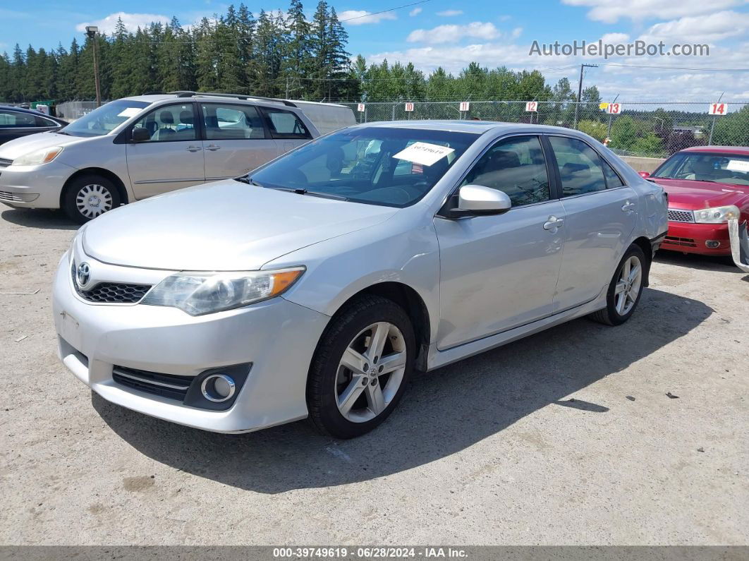 2012 Toyota Camry Se Silver vin: 4T1BF1FK8CU141204