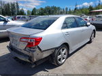 2012 Toyota Camry Se Silver vin: 4T1BF1FK8CU141204