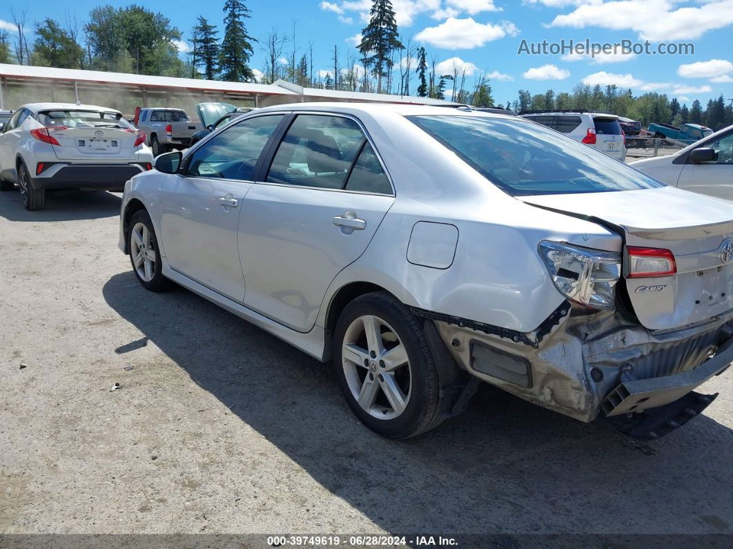 2012 Toyota Camry Se Silver vin: 4T1BF1FK8CU141204