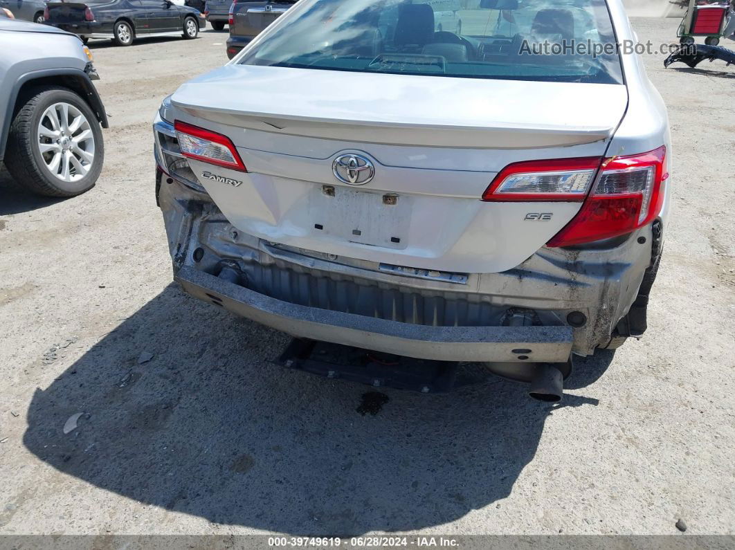 2012 Toyota Camry Se Silver vin: 4T1BF1FK8CU141204