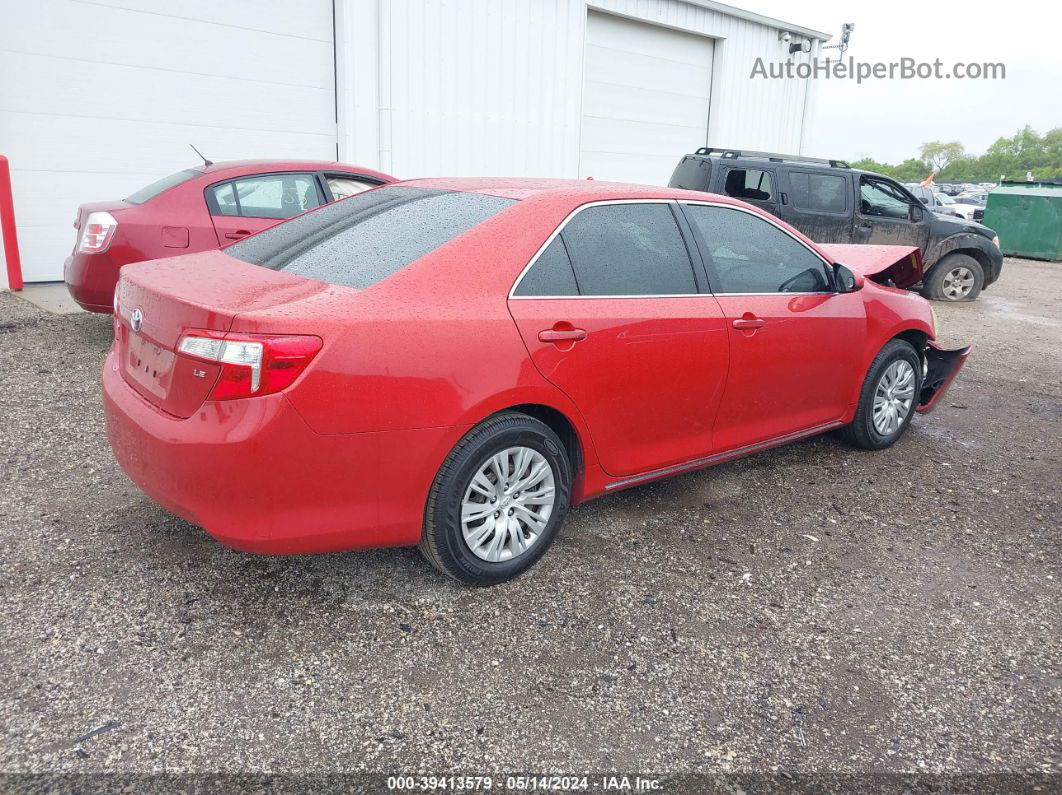 2012 Toyota Camry Le Красный vin: 4T1BF1FK8CU544311