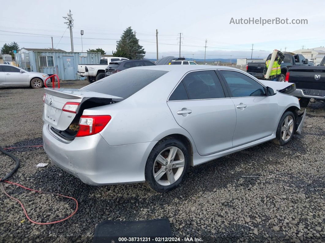 2013 Toyota Camry Se Silver vin: 4T1BF1FK8DU277446