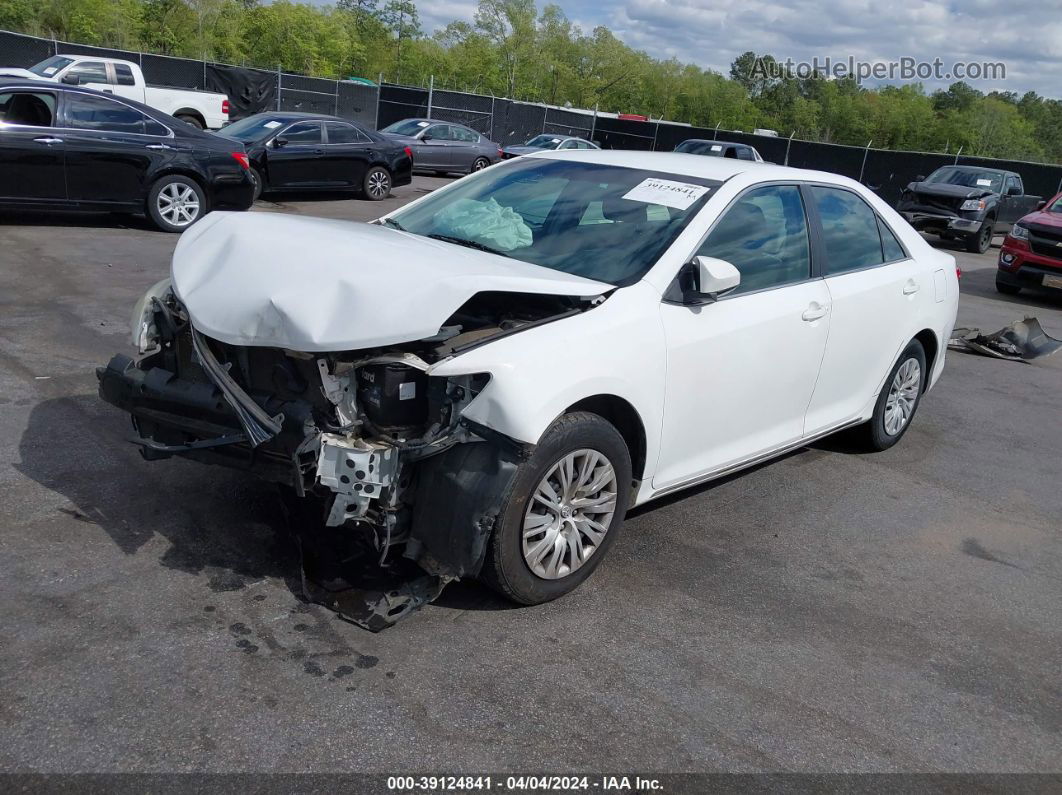 2013 Toyota Camry Le White vin: 4T1BF1FK8DU648797