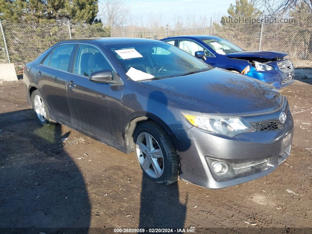 2014 Toyota Camry Se Gray vin: 4T1BF1FK8EU396647