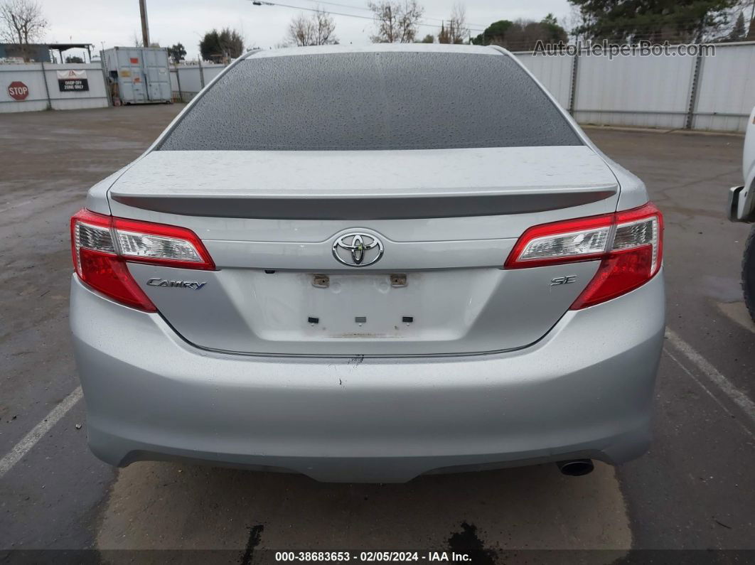 2014 Toyota Camry Se Silver vin: 4T1BF1FK8EU397541