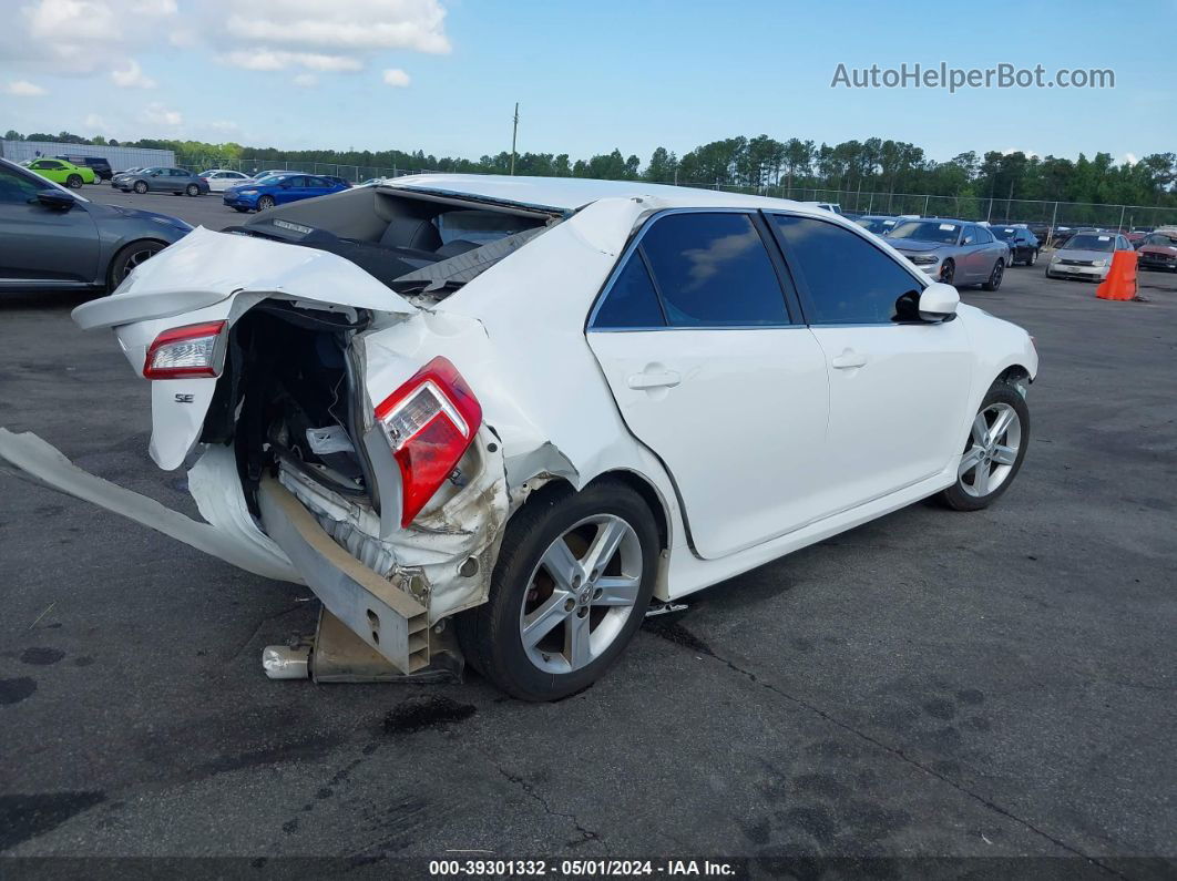 2014 Toyota Camry Se White vin: 4T1BF1FK8EU416671