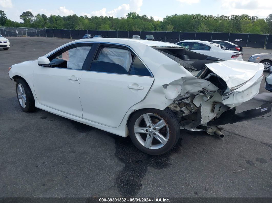 2014 Toyota Camry Se White vin: 4T1BF1FK8EU416671