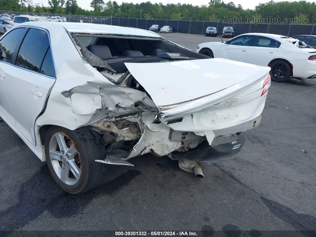 2014 Toyota Camry Se White vin: 4T1BF1FK8EU416671