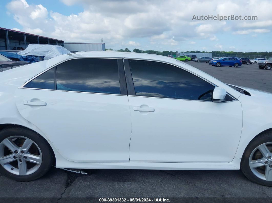 2014 Toyota Camry Se White vin: 4T1BF1FK8EU416671