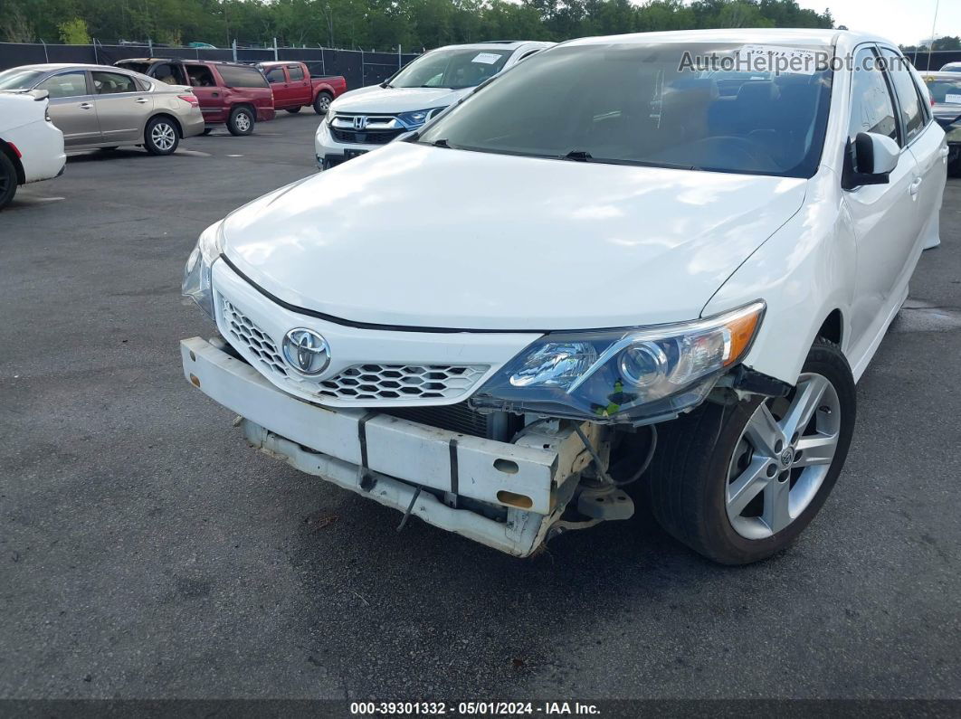 2014 Toyota Camry Se White vin: 4T1BF1FK8EU416671