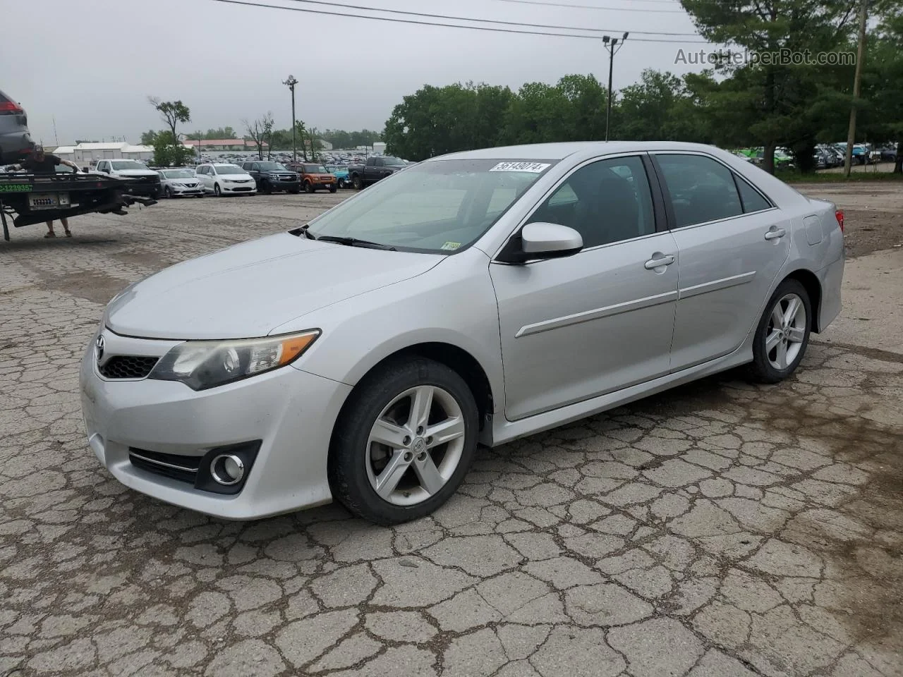 2014 Toyota Camry L Silver vin: 4T1BF1FK8EU453204