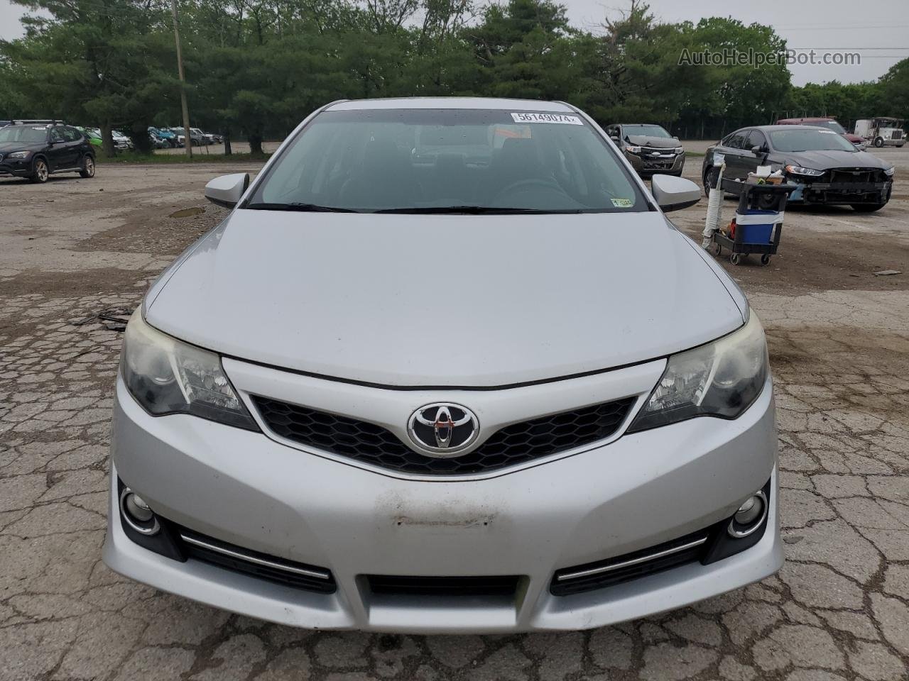 2014 Toyota Camry L Серебряный vin: 4T1BF1FK8EU453204