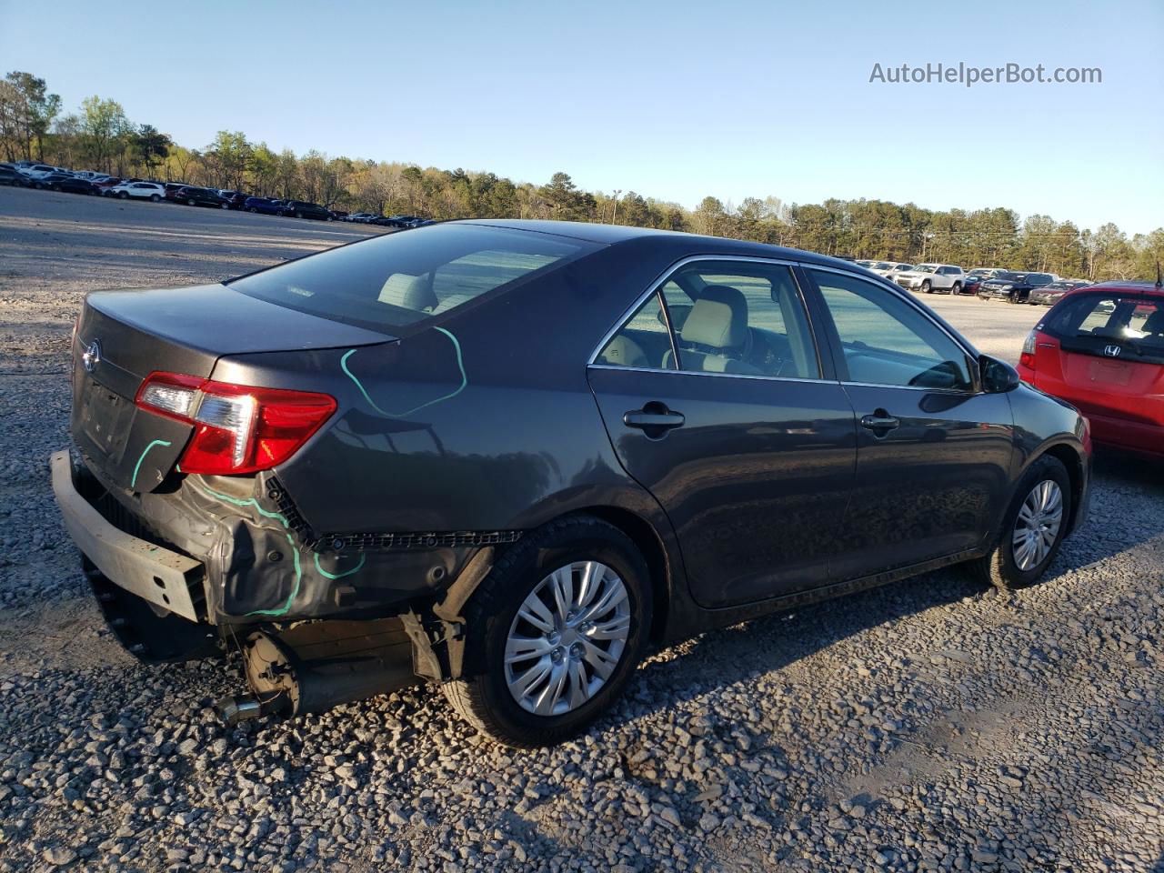 2014 Toyota Camry L Gray vin: 4T1BF1FK8EU872301