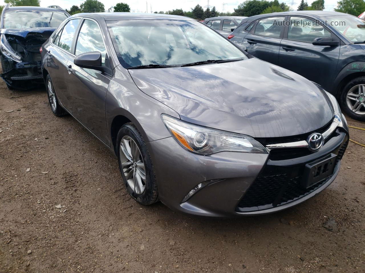 2016 Toyota Camry Le Серый vin: 4T1BF1FK8GU126837