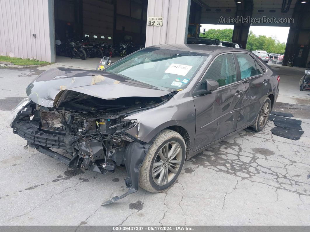 2016 Toyota Camry Se Gray vin: 4T1BF1FK8GU152547