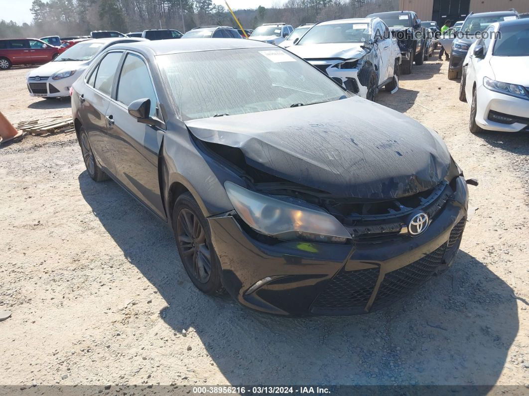 2016 Toyota Camry Se Black vin: 4T1BF1FK8GU156727