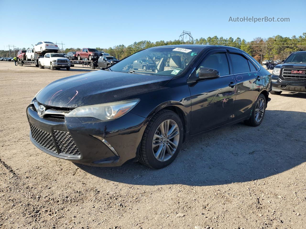 2016 Toyota Camry Le Black vin: 4T1BF1FK8GU164407