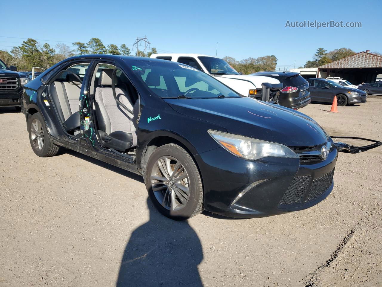 2016 Toyota Camry Le Black vin: 4T1BF1FK8GU164407