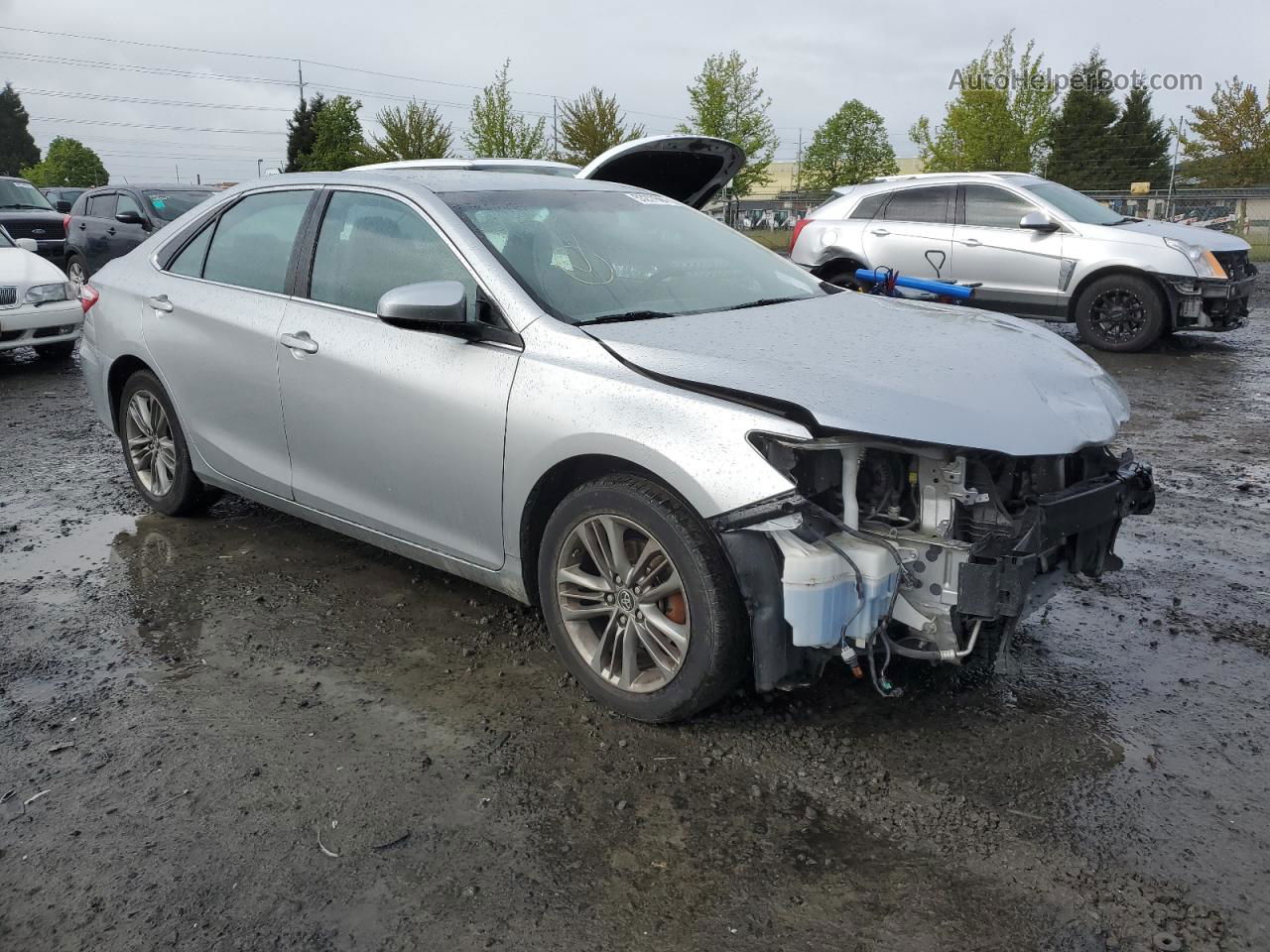 2016 Toyota Camry Le Silver vin: 4T1BF1FK8GU186763