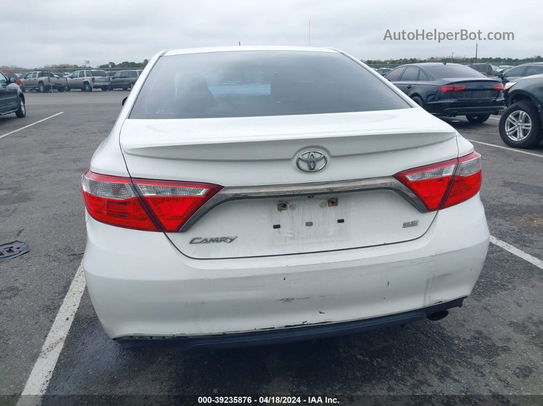 2016 Toyota Camry Se White vin: 4T1BF1FK8GU203769