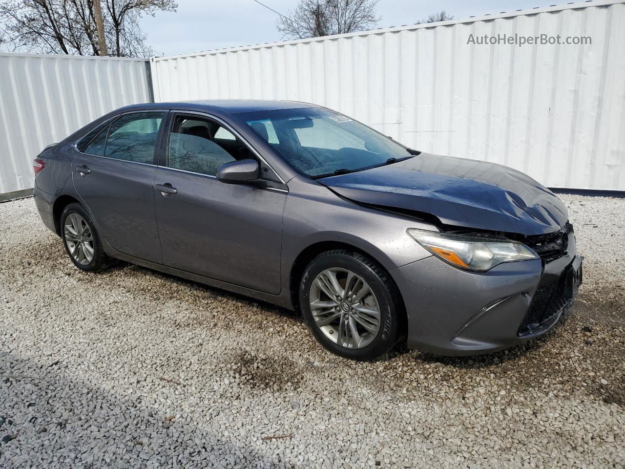 2016 Toyota Camry Le Gray vin: 4T1BF1FK8GU257945