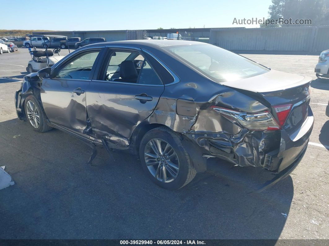 2016 Toyota Camry Se Gray vin: 4T1BF1FK8GU502601