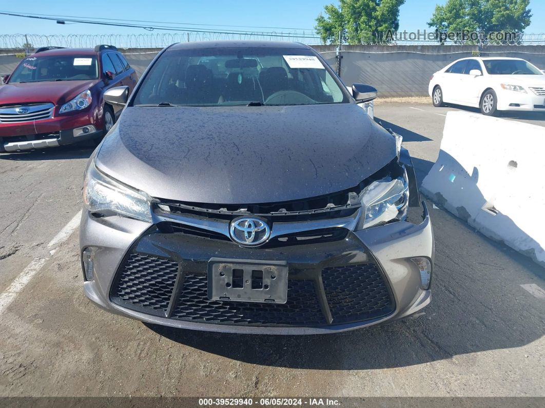 2016 Toyota Camry Se Gray vin: 4T1BF1FK8GU502601