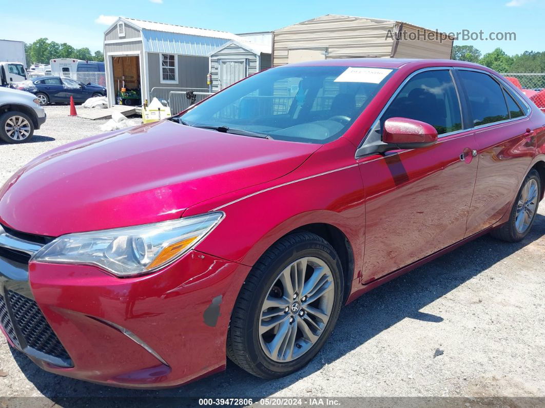 2016 Toyota Camry Se Красный vin: 4T1BF1FK8GU527448