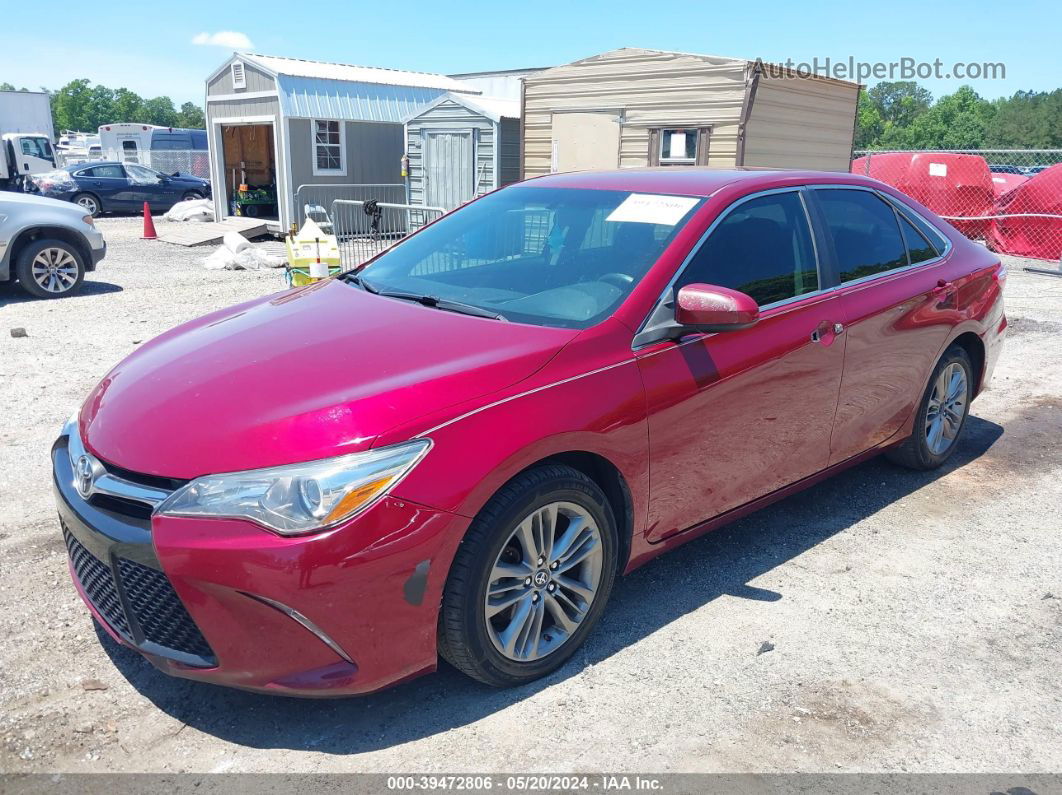 2016 Toyota Camry Se Красный vin: 4T1BF1FK8GU527448